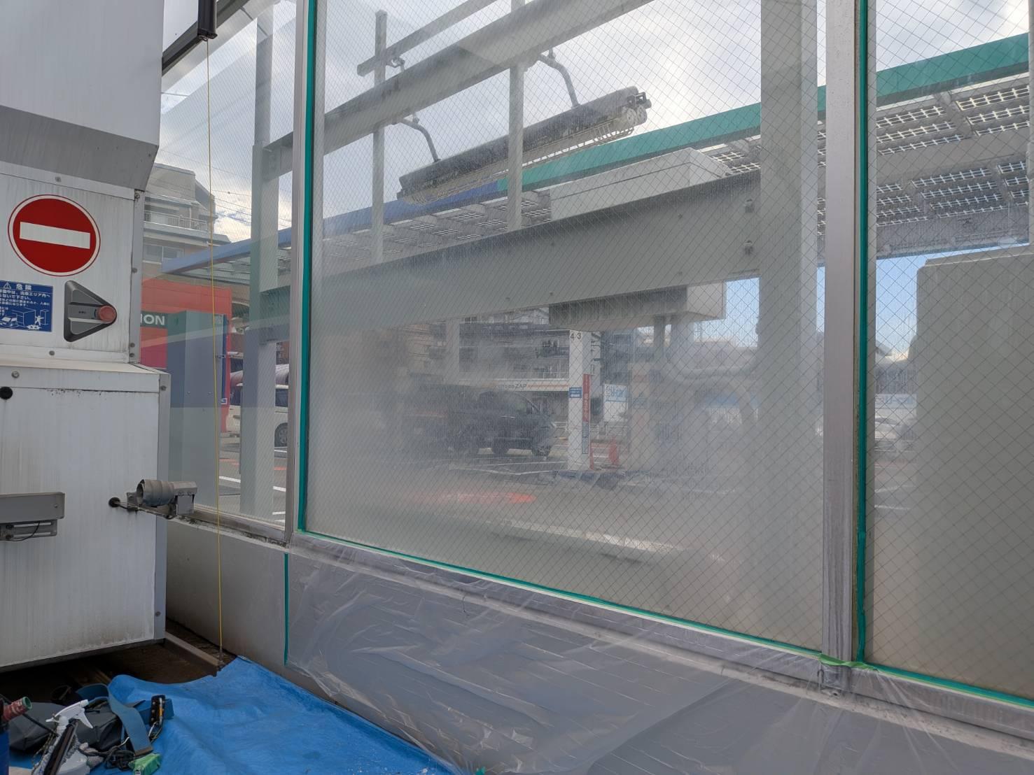 施工事例 ガラス研磨